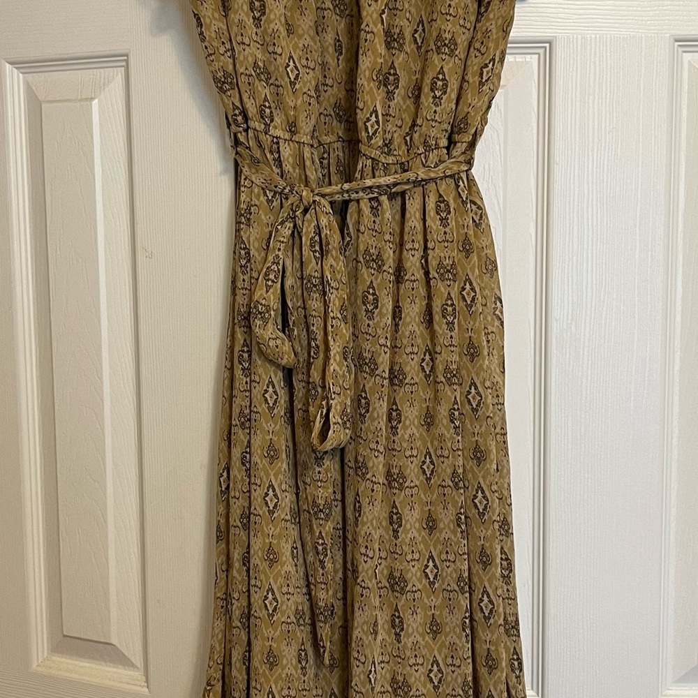Yellowish brown Moon river formal dress/size L